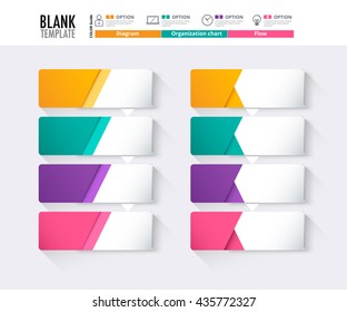 Label infographic design, work flow diagram, step down concept, vector stock