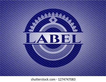 Label jean background