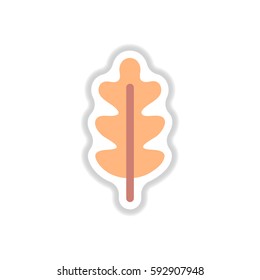 Label with leaf shadow vector icon design collection tree leaf