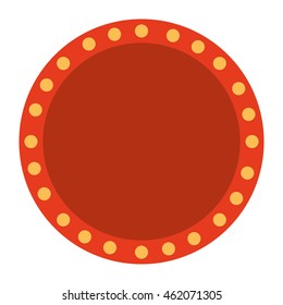 label lights show cinema icon vector illustration design
