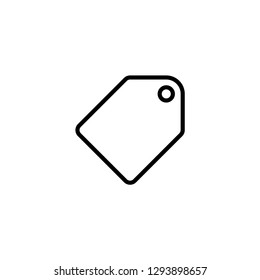 Label Line Icon design, vector illustration isolated on white background. Price tag.