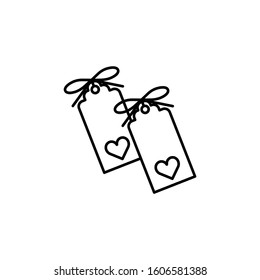 label line icon. Elements of valentines day illustration icons. Signs, symbols can be used for web, logo, mobile app, UI, UX