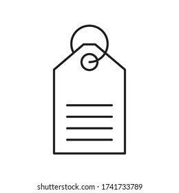 label line style icon design of Shopping commerce and market theme Vector illustration