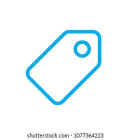 Label line vector icon. Tag symbol from set Icons for your interface. Isolated on white background