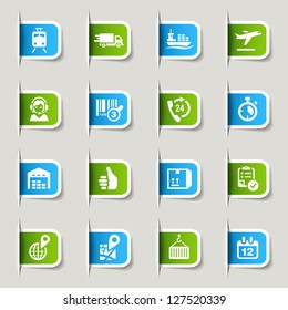 Label - Logistic and Shipping icons