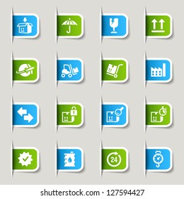 Label - Logistic and Shipping icons