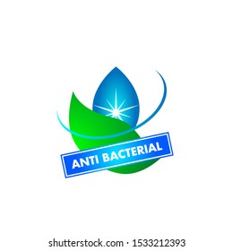 Label Or Logo Anti Bacteria For Healthy Product Like As Soap, Toothpaste And Mouthwash