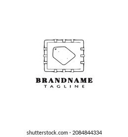 label logo cartoon design icon template black modern isolated vector illustration