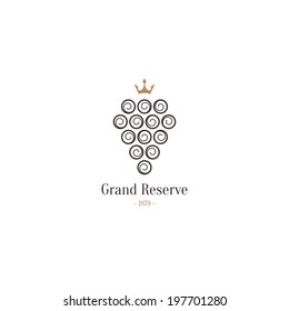 Label, logo design winery