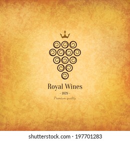 Label, logo design winery