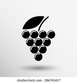 Label, logo design winery wine grape premium.