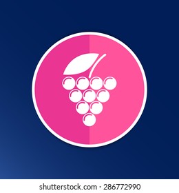 Label, logo design winery wine grape premium.
