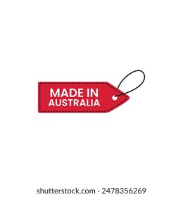 Label Made in Australia  logo design vector template.