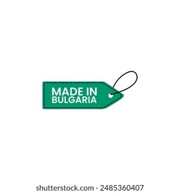 Label Made in Bulgaria logo design vector template.