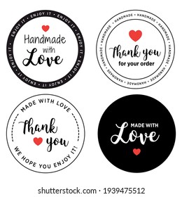 Label Made With Love - Handmade Logo Product	
