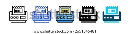 Label Maker Icon Collection With Multiple Styles