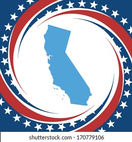 Label Map California Vector Stock Vector (Royalty Free) 170779106 ...