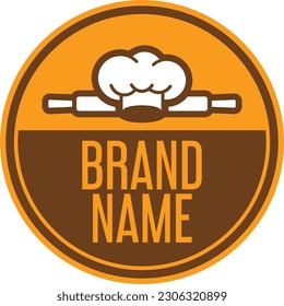 Label mockup design template for foods or beverages