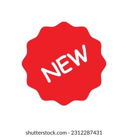 etiqueta de nuevo vector de icono de producto