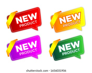 label of new product. vector illustration 