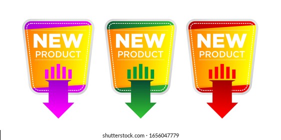 label of new product. vector illustration 