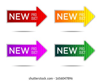 label of new product. vector illustration 