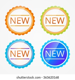 Label new vector icons set
