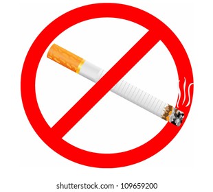 label - no cigarette
