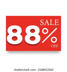 Label number, price reduction, red

discount red circle label, sticker, tag, sign and icon banner business concept .