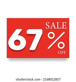 Label number, price reduction, red

discount red circle label, sticker, tag, sign and icon banner business concept .