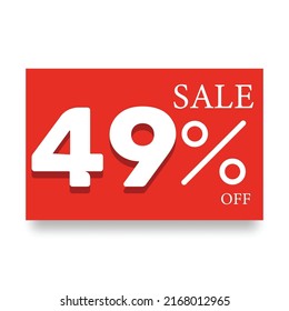 Label number, price reduction, red

discount red circle label, sticker, tag, sign and icon banner business concept .