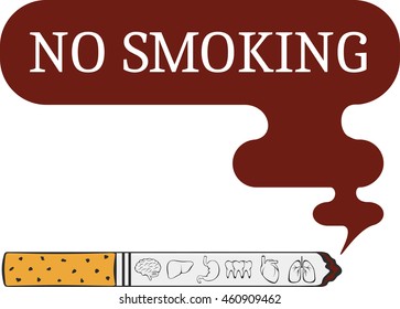 label o smoking sticker