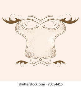 label in the old style. Vintage. illustration