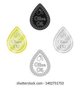 Label of olive oil.Olives single icon in cartoon,black style vector symbol stock illustration web.