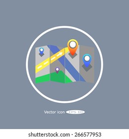 the label on the map