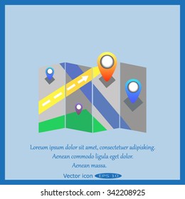 the label on the map