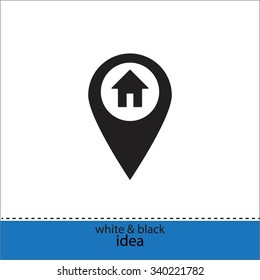 the label on the map icon