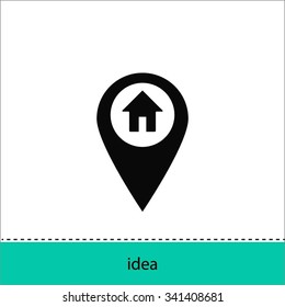 the label on the map icon