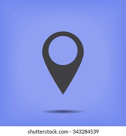 the label on the map icon