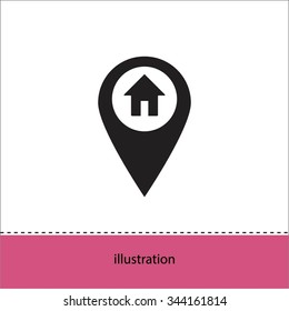 the label on the map icon
