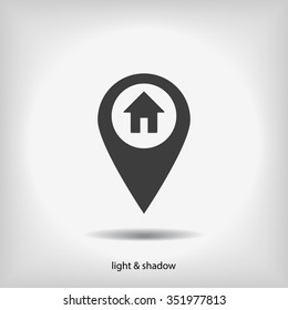 the label on the map icon