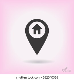 the label on the map icon