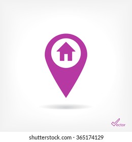 the label on the map icon