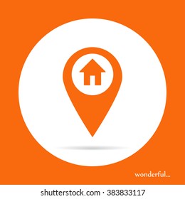 the label on the map icon