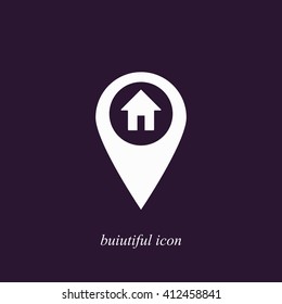 the label on the map icon