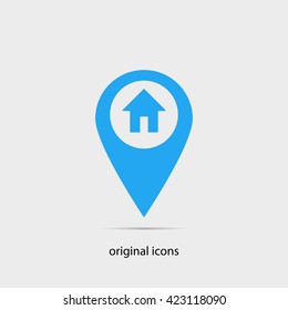 the label on the map icon