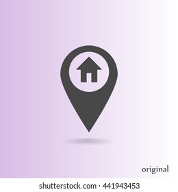 the label on the map icon