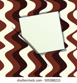The label on a multi-colored background. Vector illustration