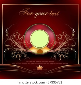 label on the vintage background