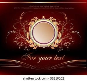 label on vintage background